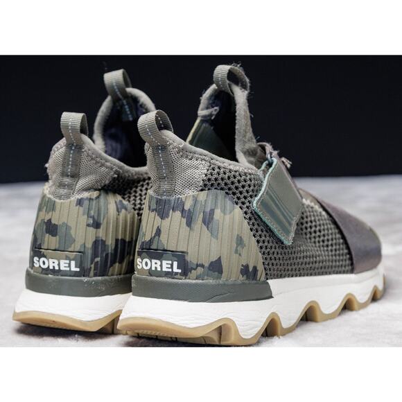 Sorel Kinetic Sneak Green Camo Hiking Sneakers Womens Size 8 EU 39 NL3569-365 - Picture 12 of 16